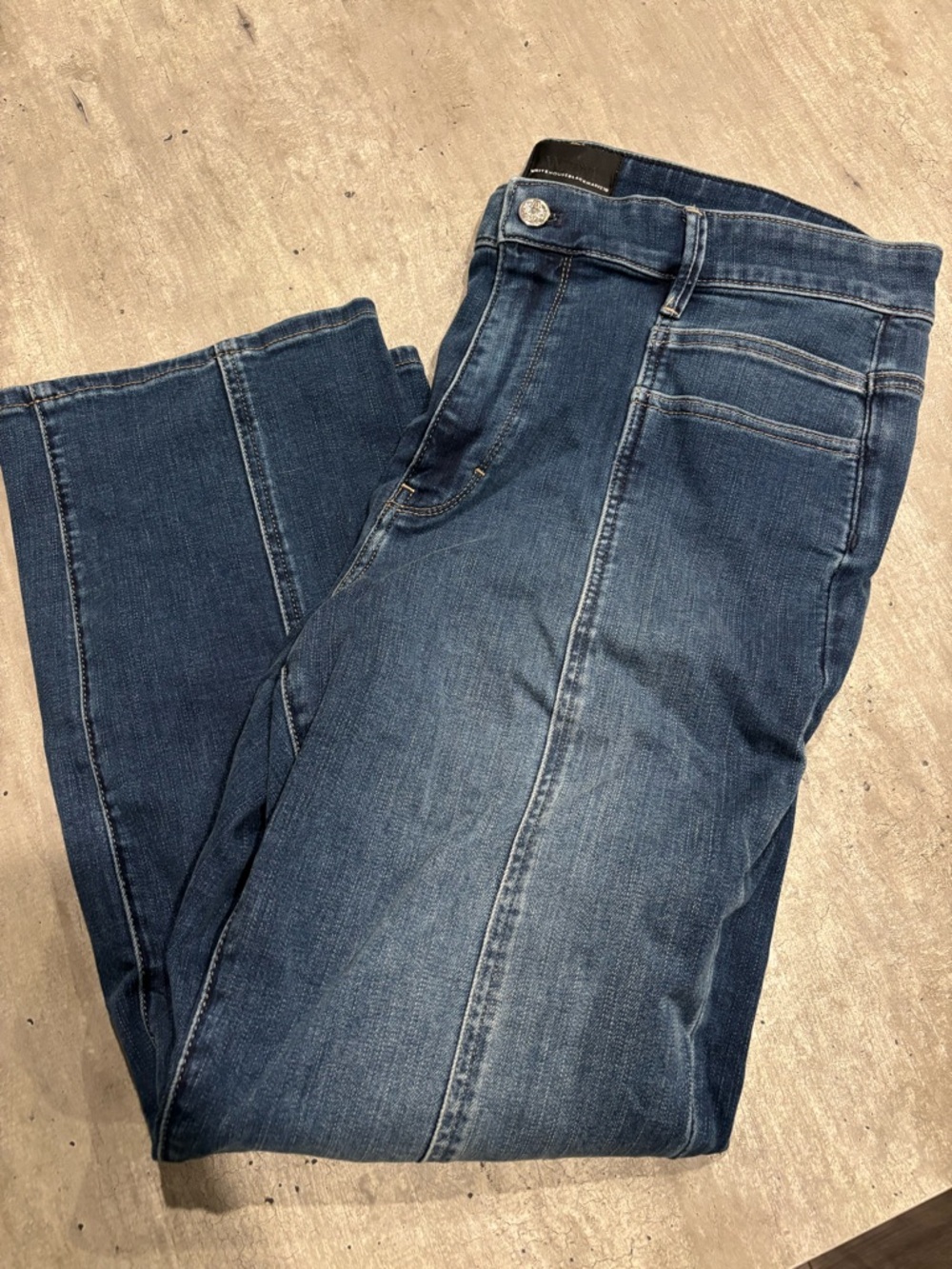 White House Black Market Women's Dark Blue Boot-Cut Jeans